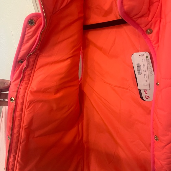 J. Crew Puffer Vest NWT | Neon Pink/ Orange | Size Small - Picture 8 of 9